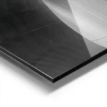poster mur en courbes noir et blanc aluminium.webp