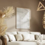 poster mur texture blanc salon.webp