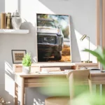 poster muscle car blanche bureau.webp