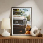 poster muscle car blanche meuble.webp