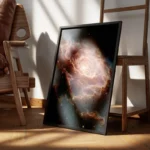 poster nebuleuse rose astrale encadre.webp