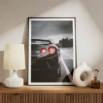 poster nissan gtr noire meuble.webp
