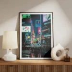 poster nuit urbaine tokyo meuble.webp