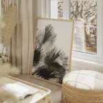 poster palmier graphique salon beige.webp
