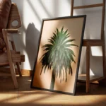 poster palmier vert encadre.webp