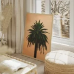 poster palmier vert salon beige.webp