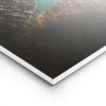 poster paysage alpin avec lac turquoise lightpanel.webp