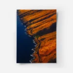 poster paysage cotier orange.webp