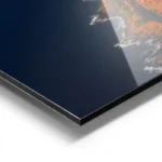 poster paysage cotier orange aluminium.webp