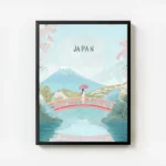 poster paysage japonais avec cadre.webp