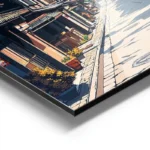 poster paysage japonais montagne aluminium.webp