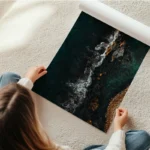 poster paysage marin graphique en rouleau.webp