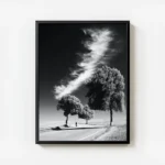 poster paysage minimaliste noir et blanc avec cadre.webp
