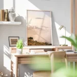 poster paysage montagne nuageux bureau.webp