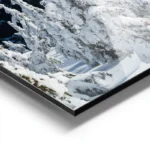 poster paysage montagneux enneige aluminium.webp