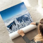 poster paysage montagneux enneige au sol.webp