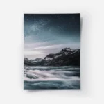 poster paysage montagneux etoile.webp