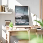 poster paysage montagneux etoile bureau.webp