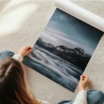 poster paysage montagneux etoile en rouleau.webp