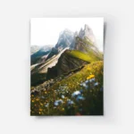 poster paysage montagneux fleuri.webp