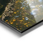 poster paysage montagneux fleuri aluminium.webp