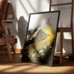 poster paysage montagneux fleuri encadre.webp