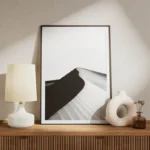 poster paysage noir et blanc meuble.webp