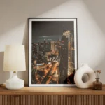 poster paysage urbain bangkok nocturne meuble.webp