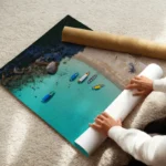 poster paysages marins avec bateaux enroule.webp
