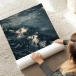 poster paysages montagneux enneiges au sol.webp