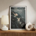 poster paysages montagneux enneiges meuble.webp