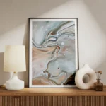 poster peinture abstraite aquarelle meuble.webp