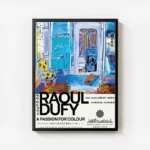 poster peinture abstraite coloree avec cadre.webp