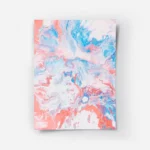 poster peinture abstraite rose et bleu.webp