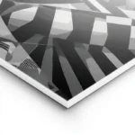poster peinture africaine noir et blanc lightpanel.webp