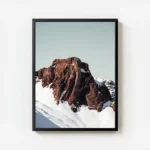 poster pic de montagne enneige avec cadre.webp