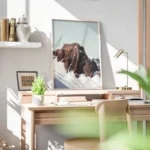 poster pic de montagne enneige bureau.webp