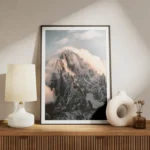 poster pic de montagne enneigee meuble.webp