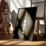 poster pierres empilees minimalistes encadre.webp