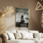 poster piles de pierres decoratives salon.webp