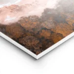 poster plage aerienne bleu lightpanel.webp