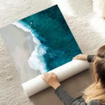 poster plage aquatique au sol.webp