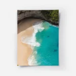 poster plage de sable et ocean turquoise.webp