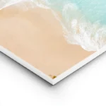 poster plage de sable et ocean turquoise lightpanel.webp