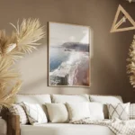 poster plage ensoleillee salon.webp