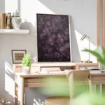 poster plante a feuilles violettes bureau.webp