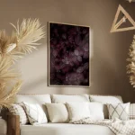 poster plante a feuilles violettes salon.webp