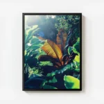 poster plante verte et brune avec cadre.webp