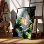 poster plante verte et brune encadre.webp