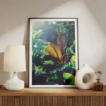 poster plante verte et brune meuble.webp
